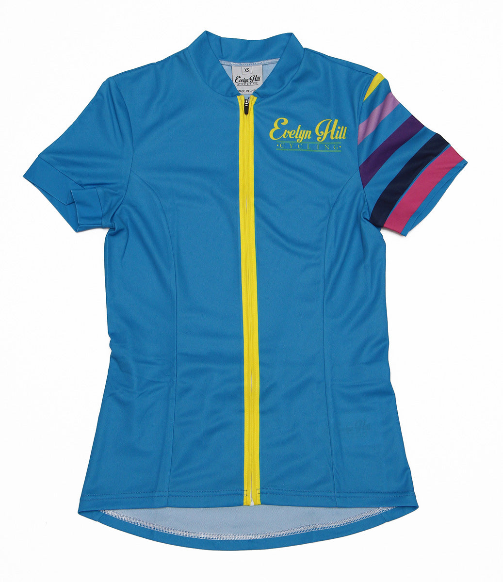 Striped Blue Short Sleeve Jersey