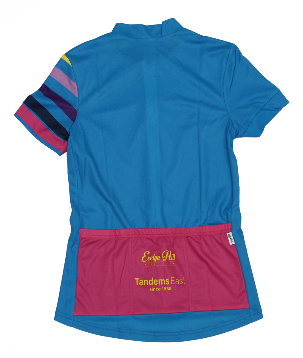 Striped Blue Short Sleeve Jersey