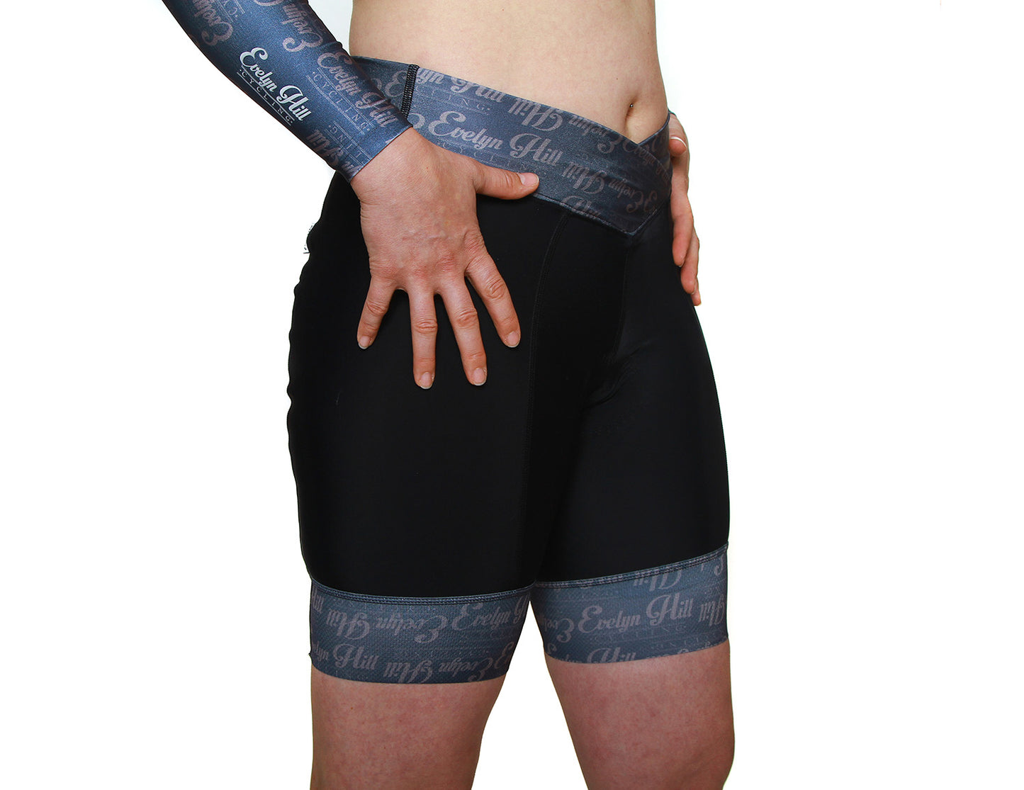 Grey Banded Shorts