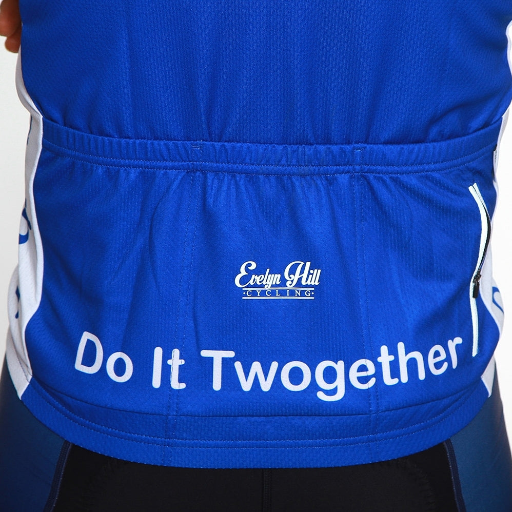 Men's Blue Bikes Short Sleeve Jersey