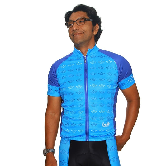 Men's Blue Crown Short Sleeve Jersey