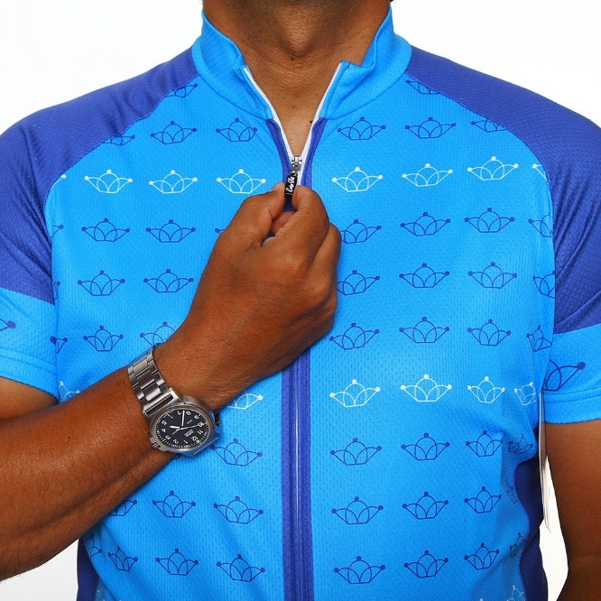 Men's Blue Crown Short Sleeve Jersey