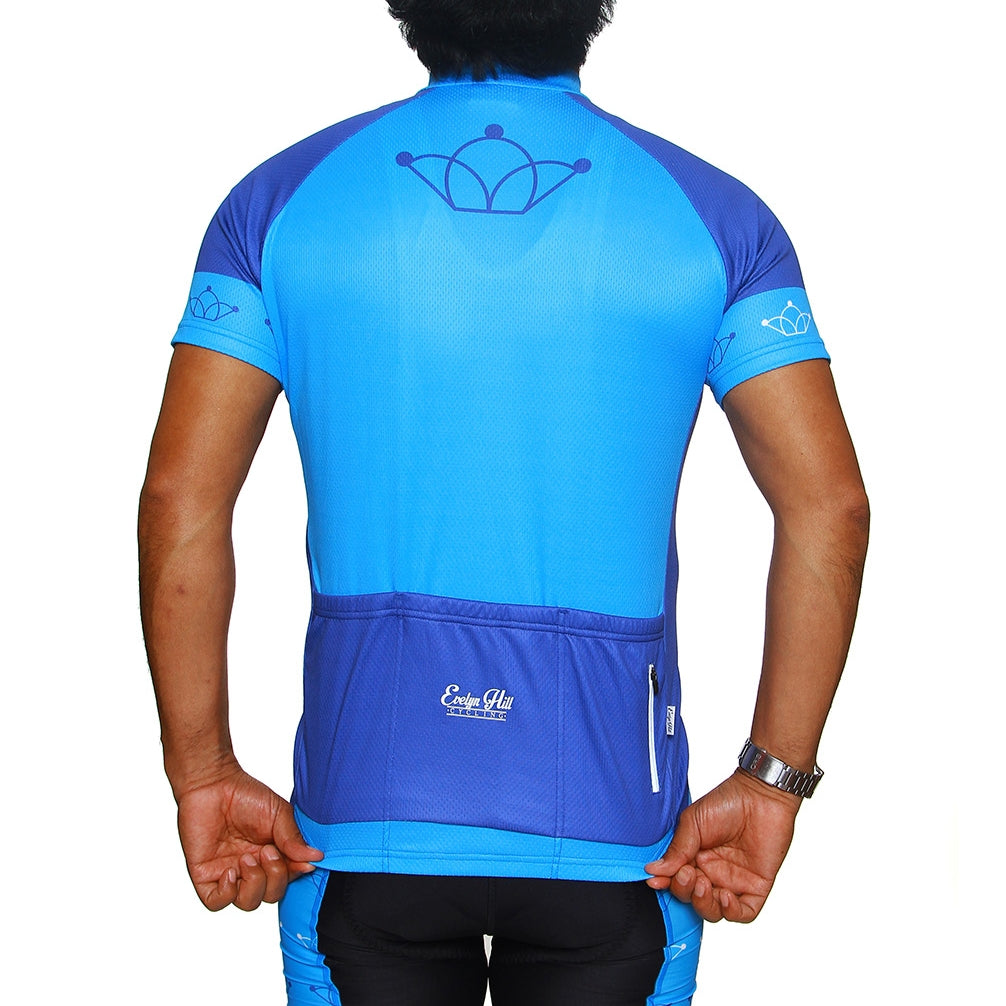Men's Blue Crown Short Sleeve Jersey