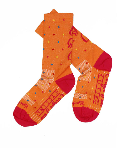 Orange Confetti Socks