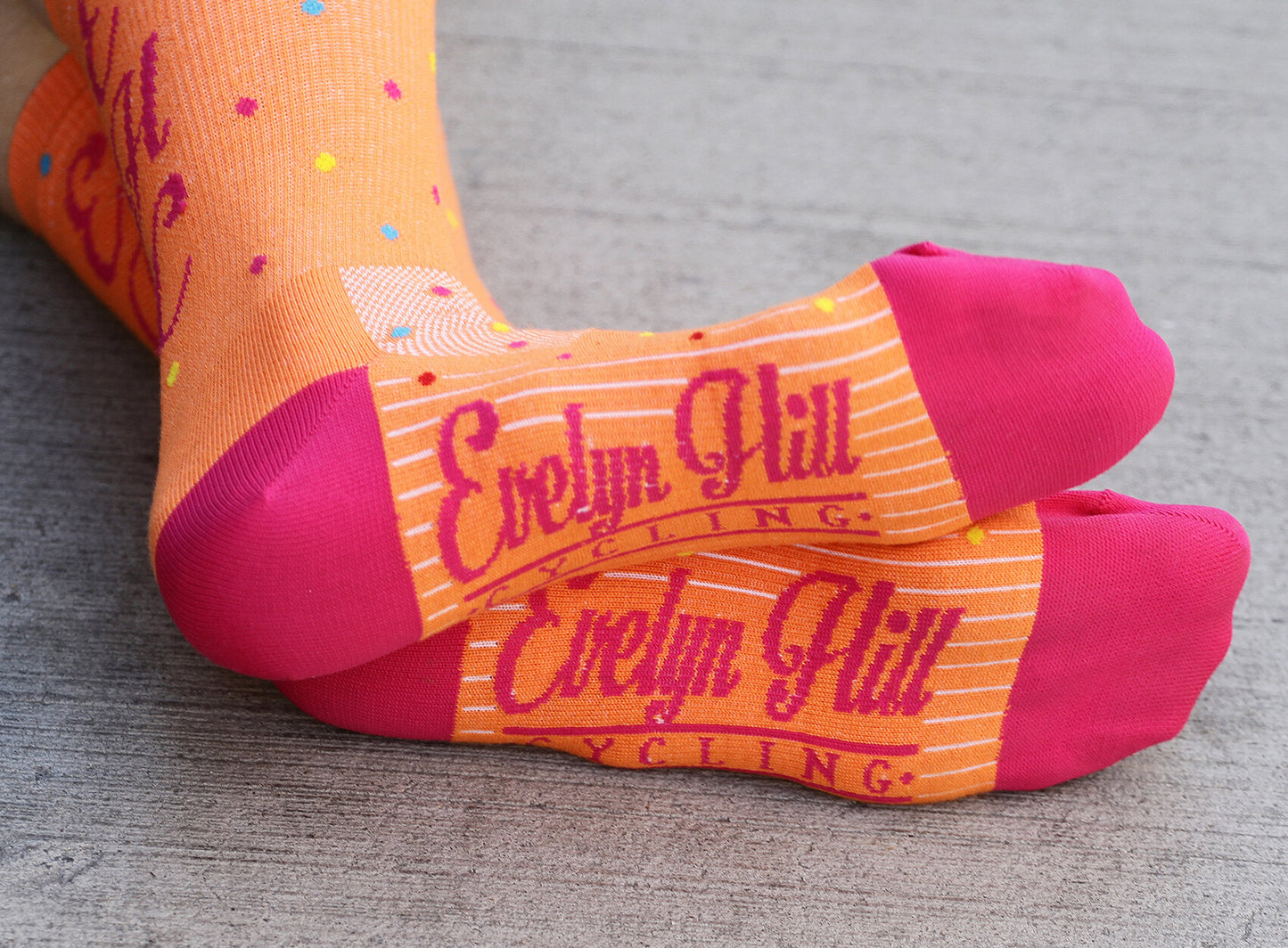Orange Confetti Socks