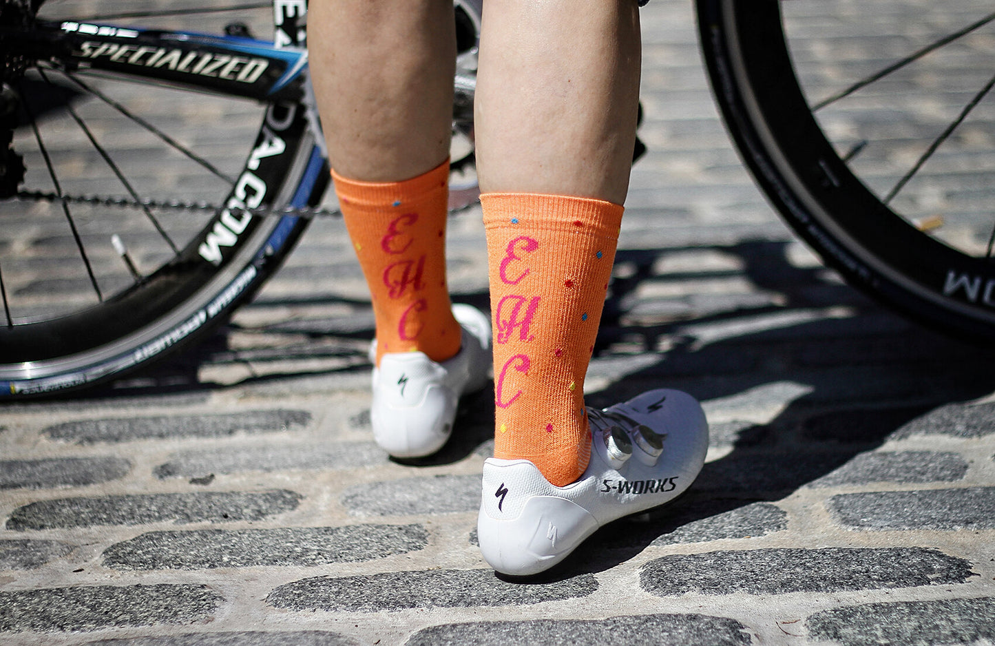 Orange Confetti Socks