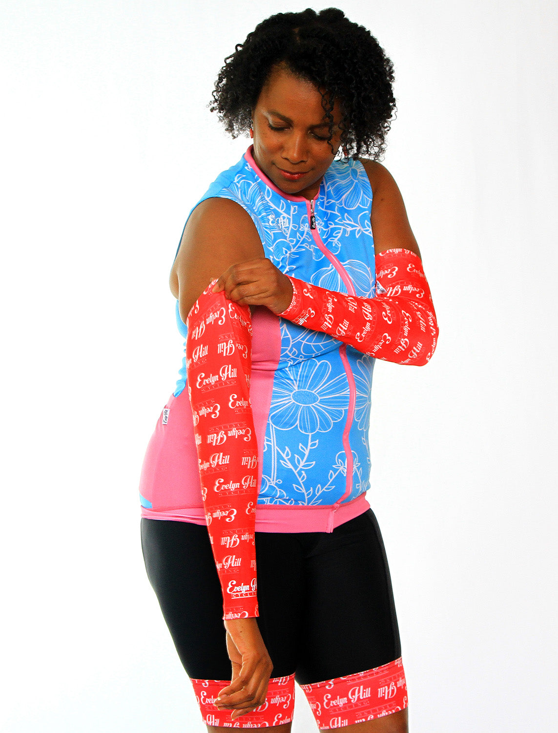 Pink Logo Arm Warmers