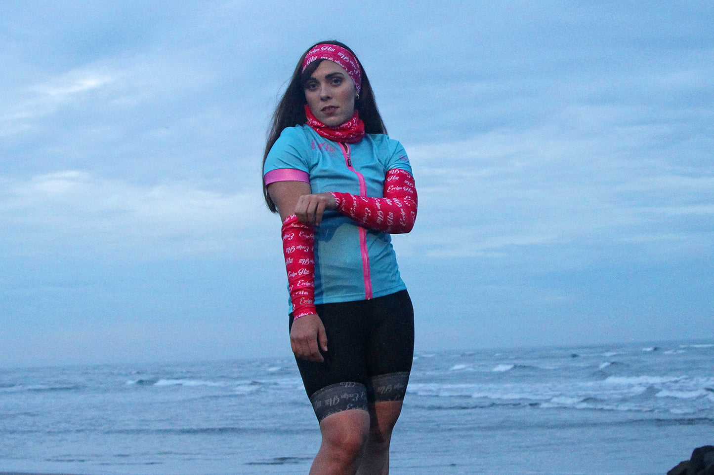 Pink Logo Arm Warmers