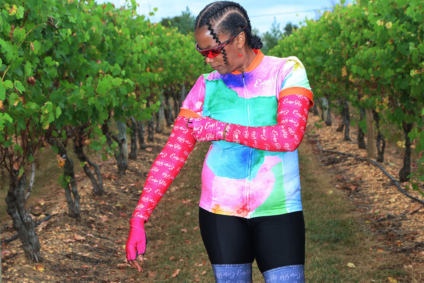 Pink Logo Arm Warmers