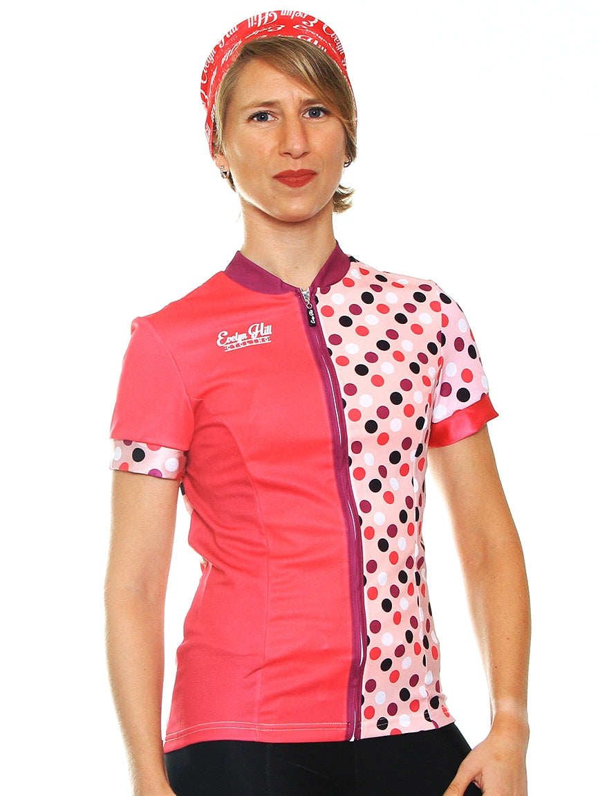 Pink Polka Dot Short Sleeve Jersey