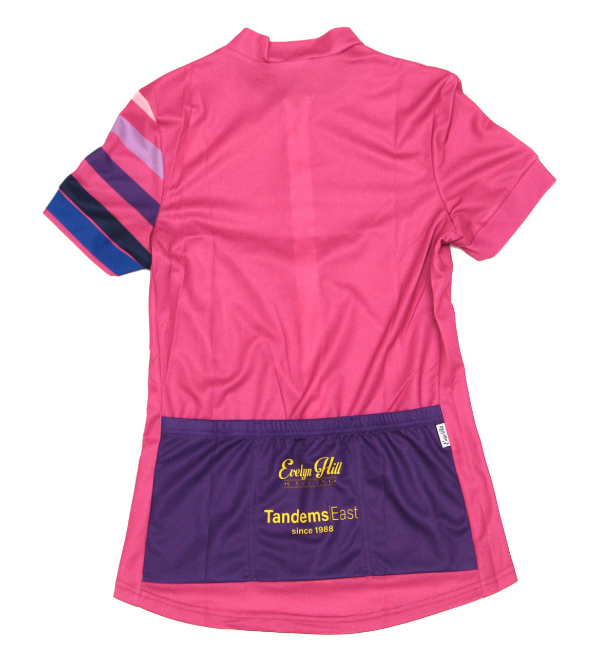 Striped Hot Pink Short Sleeve Jersey