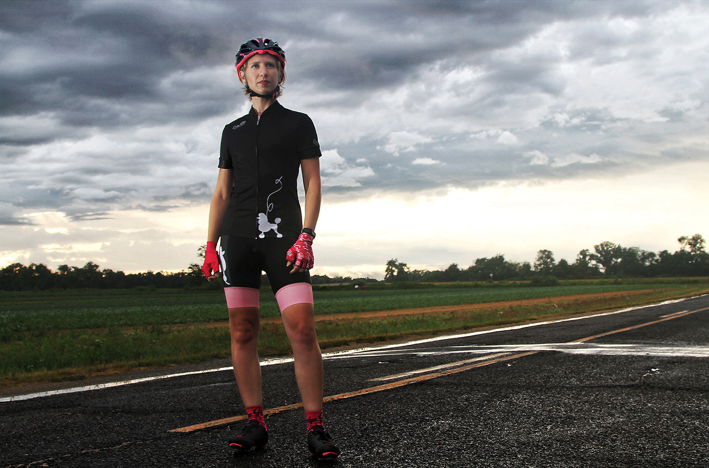 Black Poodle Short Sleeve Jersey