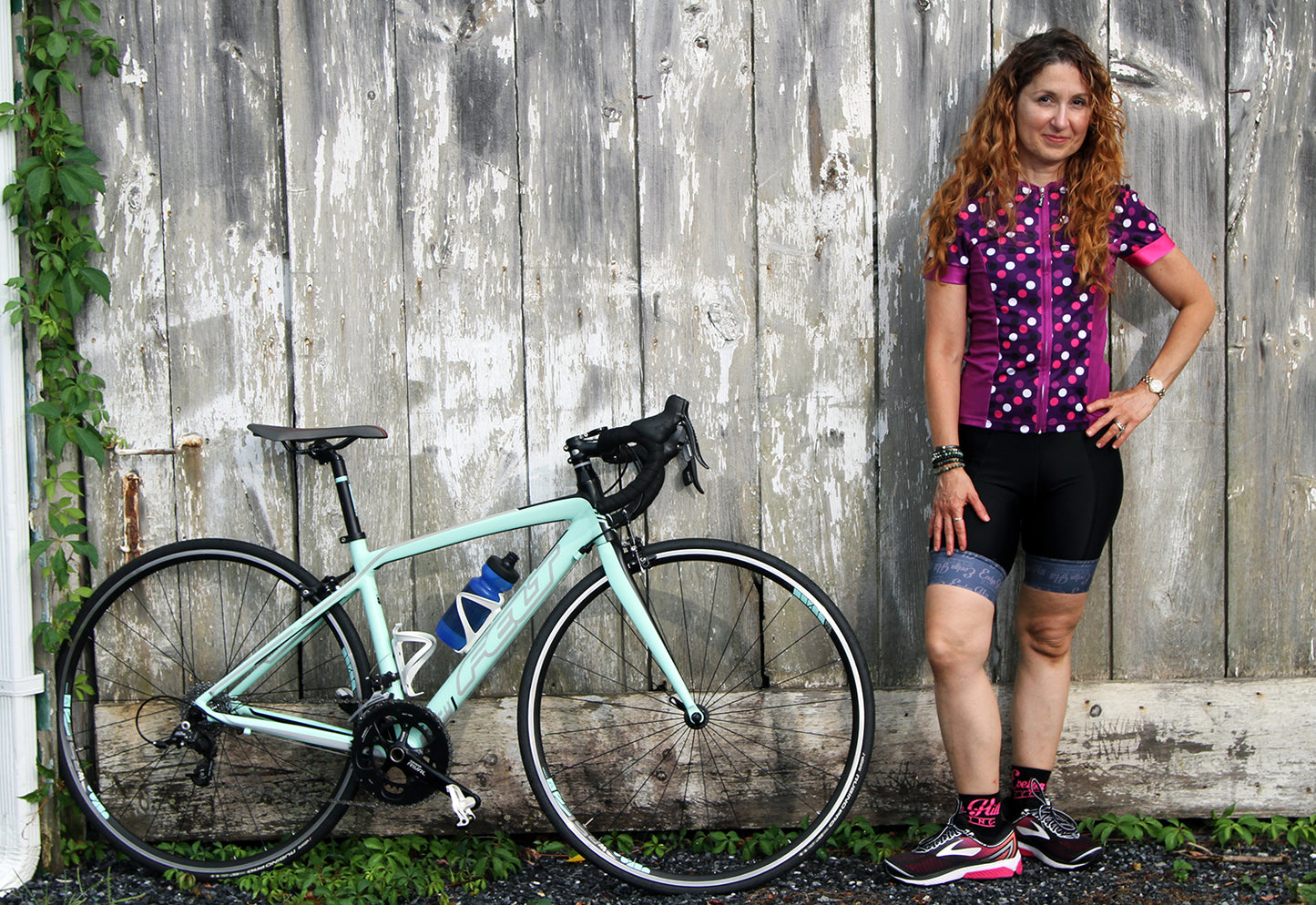 Purple Polka Dot Short Sleeve Jersey