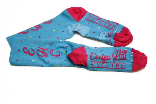 Turquoise Confetti Socks